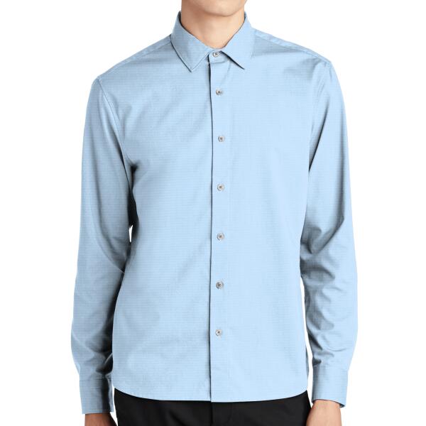 Long Sleeve Stretch Woven Shirt Thumbnail