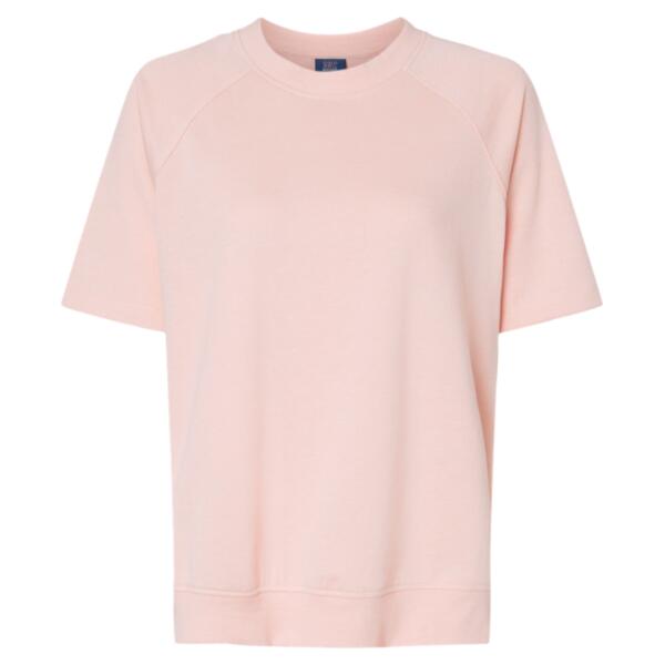 Women's French Terry Short Sleeve Crewneck Sweatshirt Thumbnail