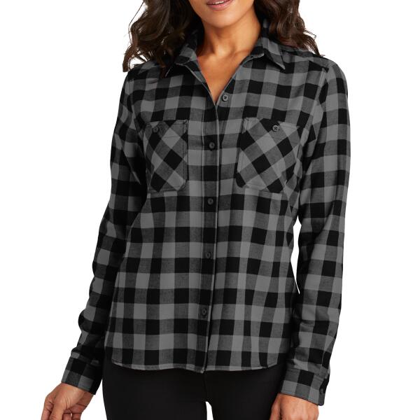 Women's Plaid Flannel Shirt Thumbnail