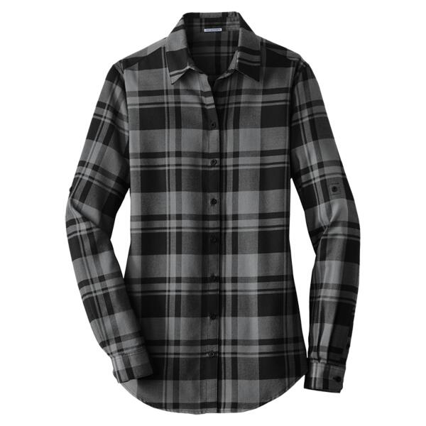 Women's Plaid Flannel Tunic Thumbnail