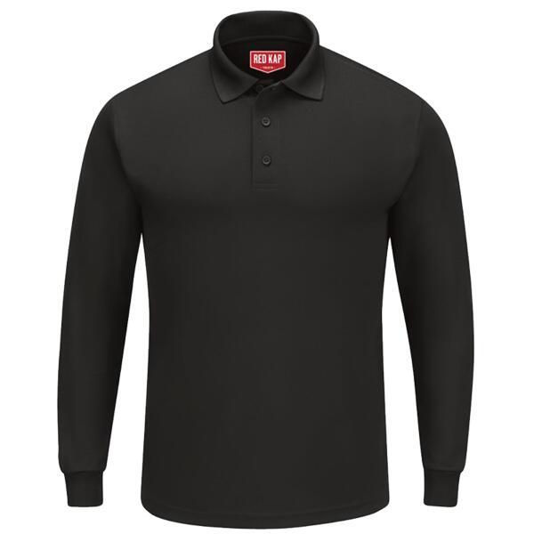 Men's Long Sleeve Performance Knit Polo Thumbnail