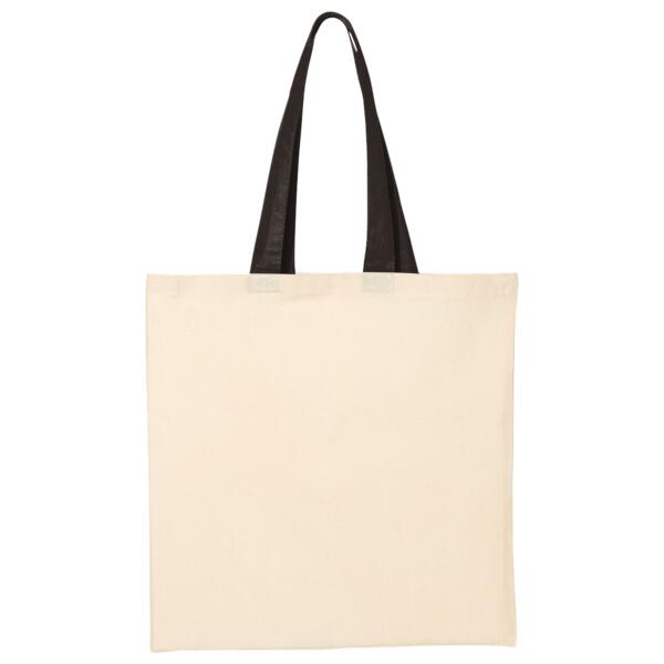 Economical Tote with Contrast-Color Handles Thumbnail