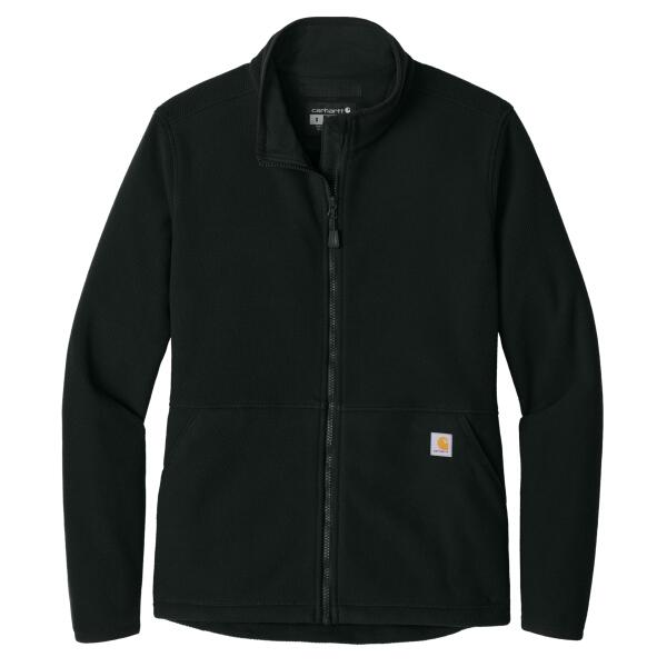 Women's Textured Full Zip Fleece Jacket Thumbnail